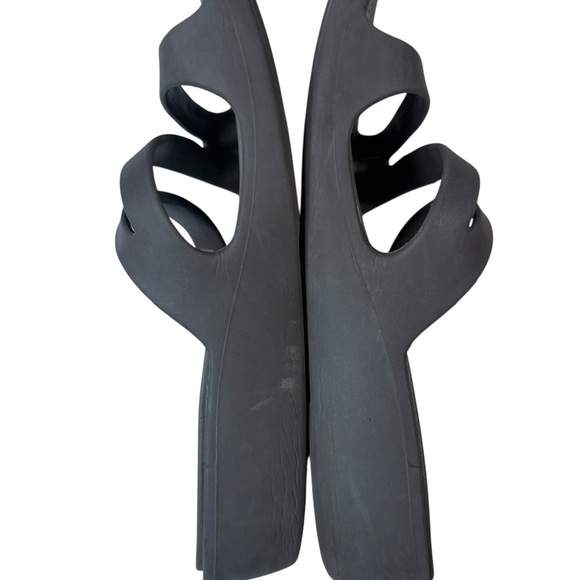 CROCS Brown Patricia Wedges Slip-On Sandals - Picture 4 of 6